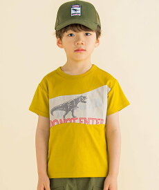 【SALE／50%OFF】WASK 恐竜パッチ天竺Tシャツ(100~160cm) ベベ オンライン ストア トップス カットソー・Tシャツ ブルー イエロー