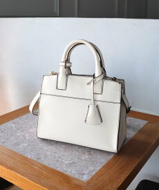 MIAN MALLOW / 2wayハンドバッグ トライシル バッグ ハンドバッグ ブラック ホワイト ブラウン【送料無料】