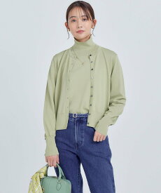 【SALE／20%OFF】組曲 S 【6色展開・UVケア】クルーネックモダンカーディガン クミキョク トップス カーディガン ブラウン ベージュ ブラック レッド【送料無料】