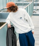 【SALE／30%OFF】FREAK'S STORE ビッグシルエット ワンポイントロゴ ラグランスリーブ スピンドル スウェ…