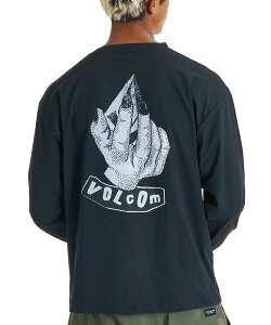 SELECT BRANDS VOLCOM/�{���R�� GRAB THE STONE LS SURF TEE(MENS) �W���b�N���[�Y �g�b�v�X �J�b�g�\�[�ET�V���c �z���C�g �u���b�N�y���������z