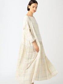 【SALE／40%OFF】GALERIE VIE BUYING GOODS Khadi and Co ORCHID コットン チェックロングワンピース トゥモローランド ワンピース・ドレス その他のワンピース・ドレス【送料無料】