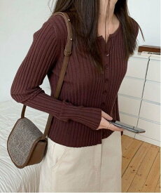 【SALE／30%OFF】aimoha aimoha/韓国風シンプルカーディガン アイモハ トップス カーディガン グリーン ブラウン ブラック ベージュ