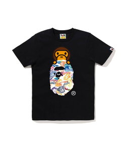 A BATHING APE ART CAMO MILO ON APE HEAD TEE A xCVO GCv gbvX Jbg\[ETVc zCg ubNyz
