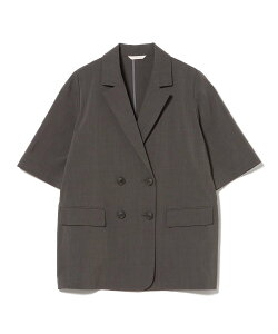 BEAMS HEART WOMEN �w�U�[ �h���C �n�[�t�X���[�u �W���P�b�g �r�[���X �n�[�g �W���P�b�g�E�A�E�^�[ �e�[���[�h�W���P�b�g�E�u���U�[ �x�[�W�� �O���[�y���������z