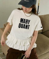 MARY QUANT MARY QUANT × PUBLUX/マリークワント 裾 ティアード 切替 ロゴ Tシャツ 限定展開 フリークス…