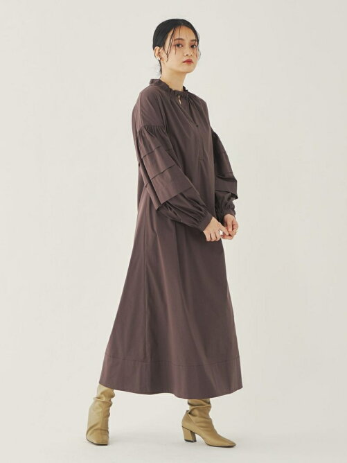 United Arrows Green Label Relaxing Emmel Refines エメル リファインズ Em ワイドタック 袖ボリューム ワンピース ウォッシャブル Rakuten Fashion 楽天ファッション 旧楽天ブランドアベニュー Dq2495