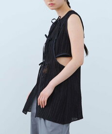 DRESSTERIOR CODE A｜sheer ribbon design blouse ドレステリア トップス シャツ・ブラウス ホワイト ブラック ブルー【送料無料】