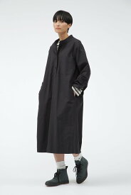 【SALE／50%OFF】MHL. WASHED COTTON POPLIN マーガレット・ハウエル ワンピース・ドレス その他のワンピース・ドレス ブラック ブルー【送料無料】