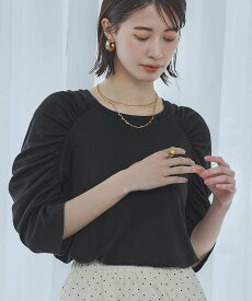 Ampirula ショルダーギャザーTシャツ カットソー【洗える】 ガール トップス カットソー・Tシャツ グレー ブラック ホワイト【送料無料】