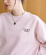【SALE／20%OFF】coen 【新色登場】COEN(コーエン)ロゴ刺繍 C/N裏毛スウェット コーエン トップス カット…