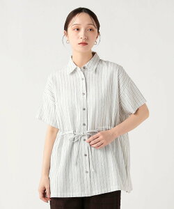 BEAMS HEART WOMEN ���� �E�G�X�g �h���X�g �V���c 26SS �E�H�b�V���u�� ���l�� �h���C�^�b�` ���炳�� �r�[���X �n�[�g �g�b�v�X �V���c�E�u���E�X �z���C�g ���b�h�y���������z