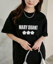 MARY QUANT × PUBLUX/マリークワント ドット柄 刺繍 ロゴ Tシャツ 限定展開