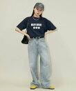 MARY QUANT × PUBLUX/マリークワント ドット柄 刺繍 ロゴ Tシャツ 限定展開