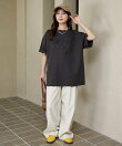 MARY QUANT × PUBLUX/マリークワント ドット柄 刺繍 ロゴ Tシャツ 限定展開