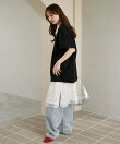 MARY QUANT × PUBLUX/マリークワント ドット柄 刺繍 ロゴ Tシャツ 限定展開