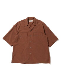 【SALE／50%OFF】B:MING by BEAMS 【4/4再値下げ】B:MING by BEAMS / リネンライク オープンカラーシャツ ビームス アウトレット トップス シャツ・ブラウス ベージュ グリーン ブルー