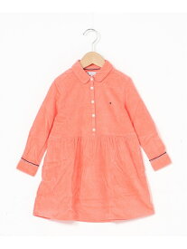 【SALE／50%OFF】TOMMY HILFIGER (K)TOMMY HILFIGER(トミーヒルフィガー) GIRLS コーデュロイワンピース トミーヒルフィガー ワンピース・ドレス ワンピース ピンク ベージュ【送料無料】