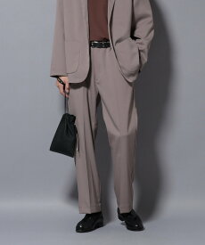 【SALE／5%OFF】NANO universe リラックスストレートスラックス(セットアップ可) ナノユニバース パンツ その他のパンツ ブラック グレー【送料無料】