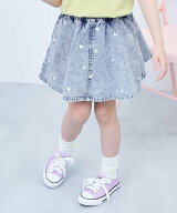devirock ハート刺繍 ライトオンスデニムスカッツ 子供服 キッズ 女の子 ミニスカート 26SS デビロック …