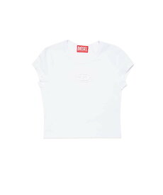 【SALE／61%OFF】DIESEL DIESEL ディーゼル Kids & Junior ワンポイントブランドロゴ半袖Tシャツカットソー シフォン トップス カットソー・Tシャツ ホワイト ピンク ブラック【送料無料】