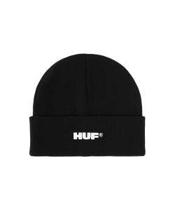 HUF ALL CAPS CUFF BEANIE / HUF �n�t �r�[�j�[ �j�b�g�X �n�t �X�q �j�b�g�X�E�r�[�j�[ �u���b�N�y���������z