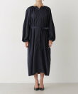 ボリュームスリーブギャザーワンピース