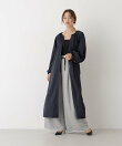 ボリュームスリーブギャザーワンピース