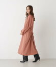 ボリュームスリーブギャザーワンピース