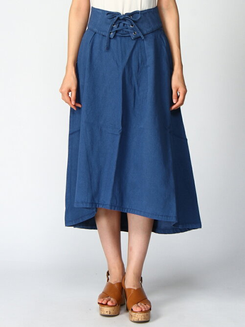 Geera コルセットベルト付デニムスカート Rakuten Fashion 楽天