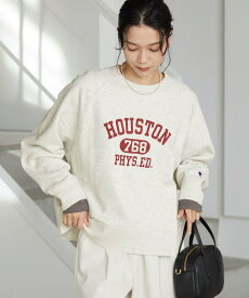 UNITED ARROWS green label relaxing 【別注】＜Champion＞プリント スウェット プルオーバー ユナイテッドアローズ グリーンレーベルリラクシング トップス スウェット・トレーナー ホワイト ブラック グレー【送料無料】