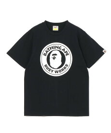 A BATHING APE BICOLOR BUSY WORKS TEE -ONLINE EXCLUSIVE- ア ベイシング エイプ トップス カットソー・Tシャツ ブラック グレー ネイビー レッド ホワイト【送料無料】