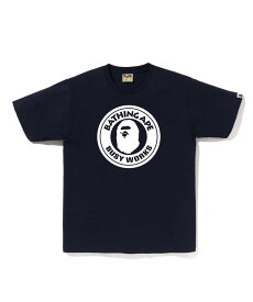 A BATHING APE BICOLOR BUSY WORKS TEE -ONLINE EXCLUSIVE- ア ベイシング エイプ トップス カットソー・Tシャツ ブラック グレー ネイビー レッド ホワイト【送料無料】