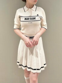 LILY BROWN 【LILY BROWN*MARY QUANT】ニットプリーツスカート リリーブラウン スカート ミニスカート ホワイト ブラック ブルー【送料無料】