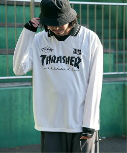 �ySALE�^10%OFF�zVENCE share style MENs THRASHER �X���b�V���[ �Q�[���V���c ���@���X �G�N�X�`�F���W �g�b�v�X �J�b�g�\�[�ET�V���c �u���b�N �z���C�g�y���������z