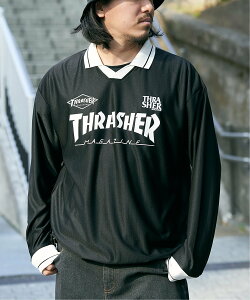 �ySALE�^10%OFF�zVENCE share style MENs THRASHER �X���b�V���[ �Q�[���V���c ���@���X �G�N�X�`�F���W �g�b�v�X �J�b�g�\�[�ET�V���c �u���b�N �z���C�g�y���������z