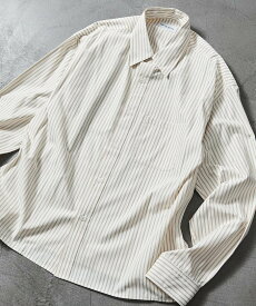 【SALE／10%OFF】MR.HEARTS REGULAR COLLAR BOX CUT STRIPE SHIRT 【限定展開】 25AW フリークスストア トップス シャツ・ブラウス ホワイト ブルー ブラック【送料無料】