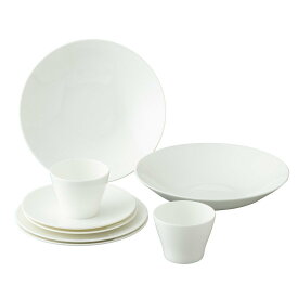 NARUMI 【数量限定】HAPPY BAG クールクープ 8pcsセット 2人用 ナルミ 食器・調理器具・キッチン用品 食器・皿 ホワイト【送料無料】