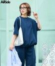 限定展開 <UVカット・接触冷感・吸水速乾>AiRide(エアライド) ドルマンスリーブ 半袖 TEE