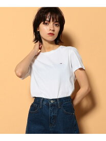 TOMMY JEANS (W)TOMMY HILFIGER(トミーヒルフィガー) クルーネックTシャツ トミーヒルフィガー トップス カットソー・Tシャツ ネイビー ブラック ホワイト