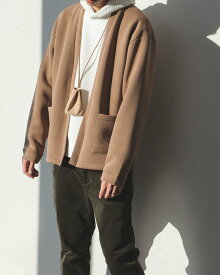 【SALE／70%OFF】BEAMS HEART BEAMS HEART / ダンボール ボタンレス カーディガン ビームス アウトレット トップス スウェット・トレーナー ネイビー ベージュ