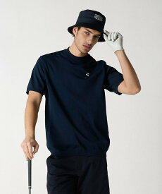 UNITED ARROWS GOLF 【別注】＜TaylorMade*UNITED ARROWS＞ ユニセックス METAL モックネック ポロシャツ ユナイテッドアローズ スポーツ・アウトドア用品 ゴルフグッズ ネイビー ホワイト【送料無料】