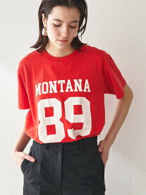 Whim Gazette ナンバリングTシャツ ウィム ガゼット トップス カットソー・Tシャツ レッド ネイビー【送料無料】