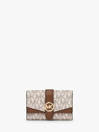MICHAEL KORS GREENWICH フラップ キーケース スモール - MKシグネチャー マイケルコース マイケル・コー…