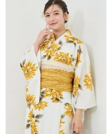 Resort Island ワンピース浴衣 2点セット リゾートアイランド 着物・浴衣・和装小物 浴衣 グレー ブルー ホワイト【送料無料】