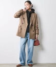 綿100%ワイドルーズデニムパンツ<大きいサイズ有>シックスタイル