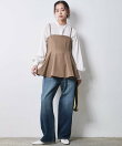 綿100%ワイドルーズデニムパンツ<大きいサイズ有>シックスタイル