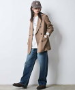 綿100%ワイドルーズデニムパンツ<大きいサイズ有>シックスタイル
