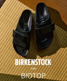BIOTOP MEN【BIRKENSTOCK for BIOTOP】 KYOTO EXQ LEVE/LENA HS BLACK アダムエロペ シューズ・靴 サンダル ブラック【送料無料】