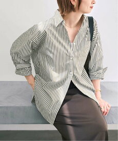 Spick & Span 《WEB限定カラー有り / 追加》50コットンオーバーシャツ スピックアンドスパン トップス シャツ・ブラウス カーキグリーン ブルー ワインレッド ホワイト【送料無料】